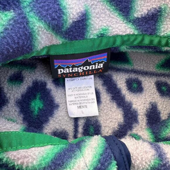 Vintage Y2K Patagonia Synchilla Fleece Snap-T Pullover Sweatshirt - Picture 6 of 8